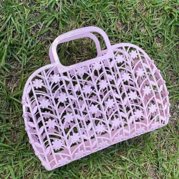 Pink Jelly Purse Retro Tote - Picture 4 of 5